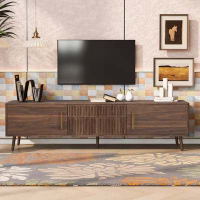 Bella Depot Media Console Table for TVs up to 80",Mid Century TV Stand with 2 Drawers | Target