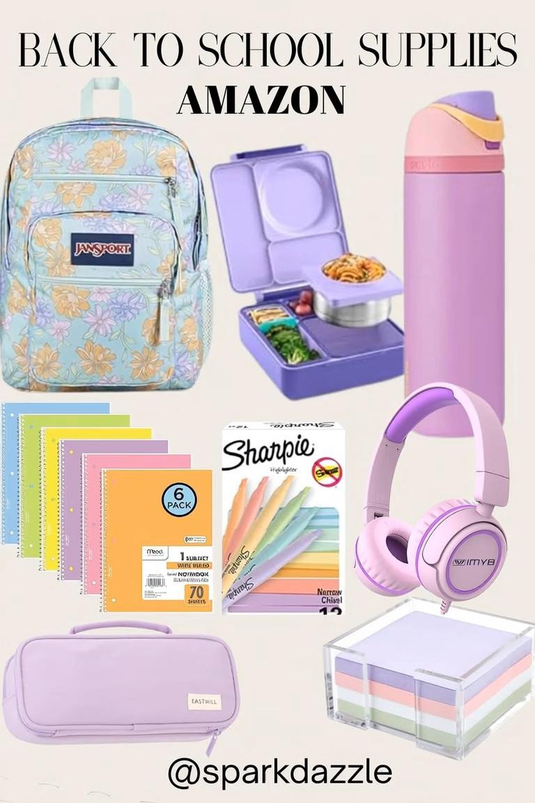Back to School Supplies from Amazon – Cute & Practical School Essentials for Girls Get ready for the new school year with these adorable pastel back-to-school supplies from Amazon! From a floral backpack and insulated lunch box to colorful notebooks, highlighters, headphones, pencil case, sticky notes, and a trendy water bottle, these school essentials combine style and function. Perfect for elementary, middle school, high school, college students, and dorm organization. Save this school supplies guide for your next Amazon shopping trip and create a fun, organized, and productive school year. #BackToSchool #SchoolSupplies #AmazonFinds #AmazonSchoolSupplies #SchoolEssentials #StudentMustHaves #BackpackGoals #SchoolOrganization #MiddleSchoolStyle #HighSchoolEssentials #CollegeSupplies #AmazonFavorites #PastelAesthetic #StudyInspiration #ClassroomMustHaves #StudentLife #SchoolShopping #DormEssentials #TeacherFavorites #AmazonDeals #SchoolReady #CuteSchoolSupplies #StudyMotivation #OrganizationIdeas #AmazonHome #SchoolGear #AcademicSuccess #OfficeSupplies #SchoolInspo