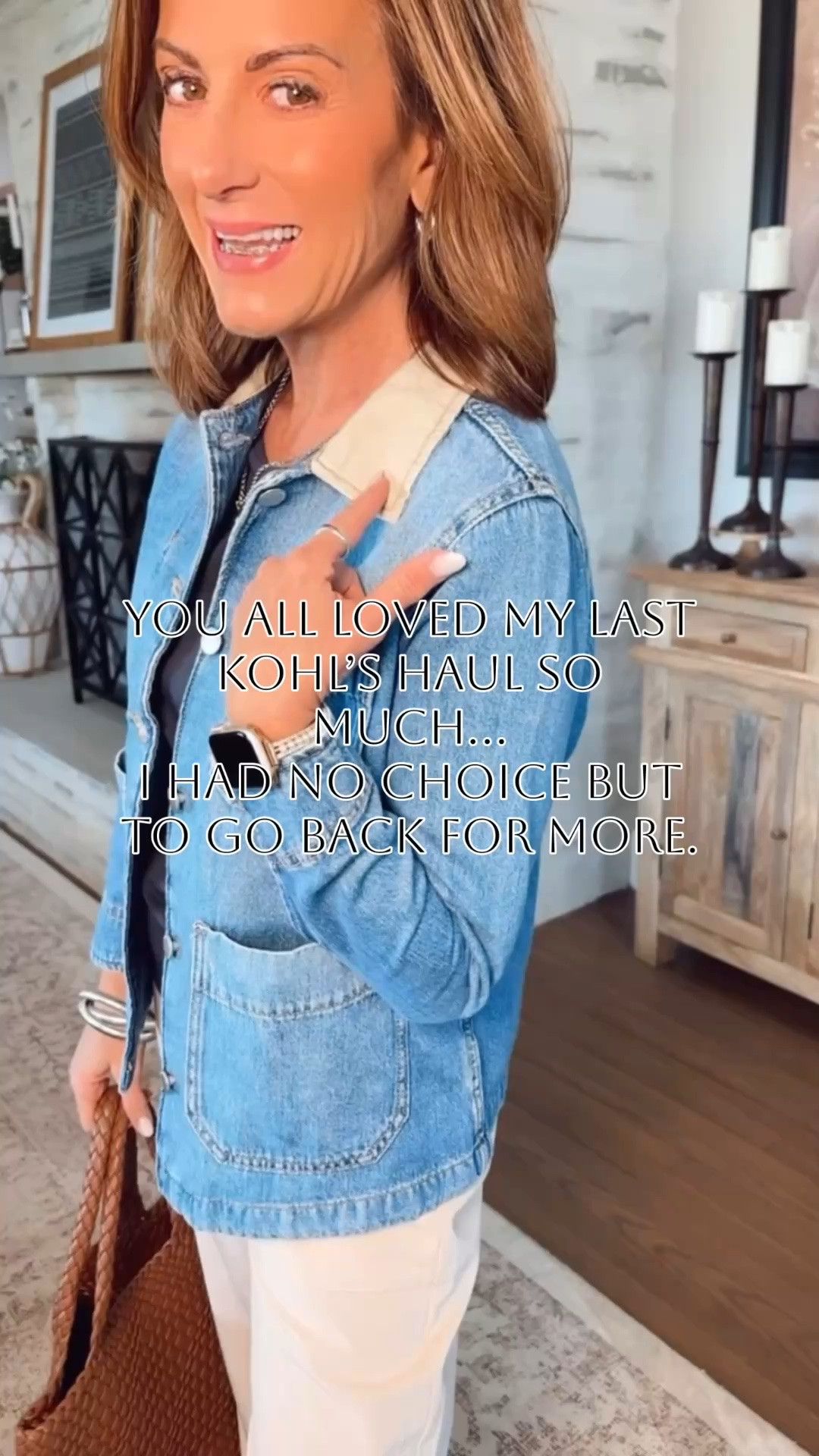 You all loved the last Kohl’s haul so much that I had to share more.
I’m wearing my true size small in everything but the denim jacket. I sized down to an xsmall.
I’m 5’1 - 115lbs.