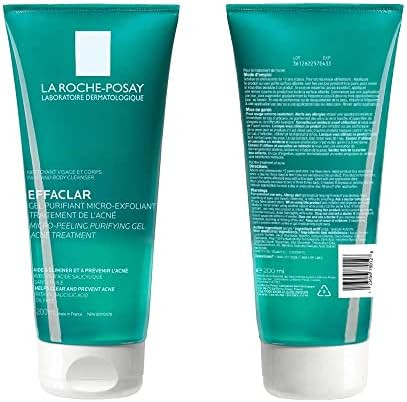 La Roche Posay Effaclar Micro-Peeling Purifying Gel Cleanser Acne Treatment. 2% salicylic acid fa... | Amazon (CA)
