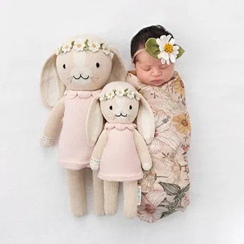 cuddle + kind Hannah The Bunny Blush Regular 20" Hand-Knit Doll – 1 Doll = 10 Meals, Fair Trade... | Amazon (US)