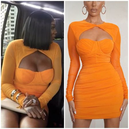 Wendy Osefo’s Orange Cutout Dress