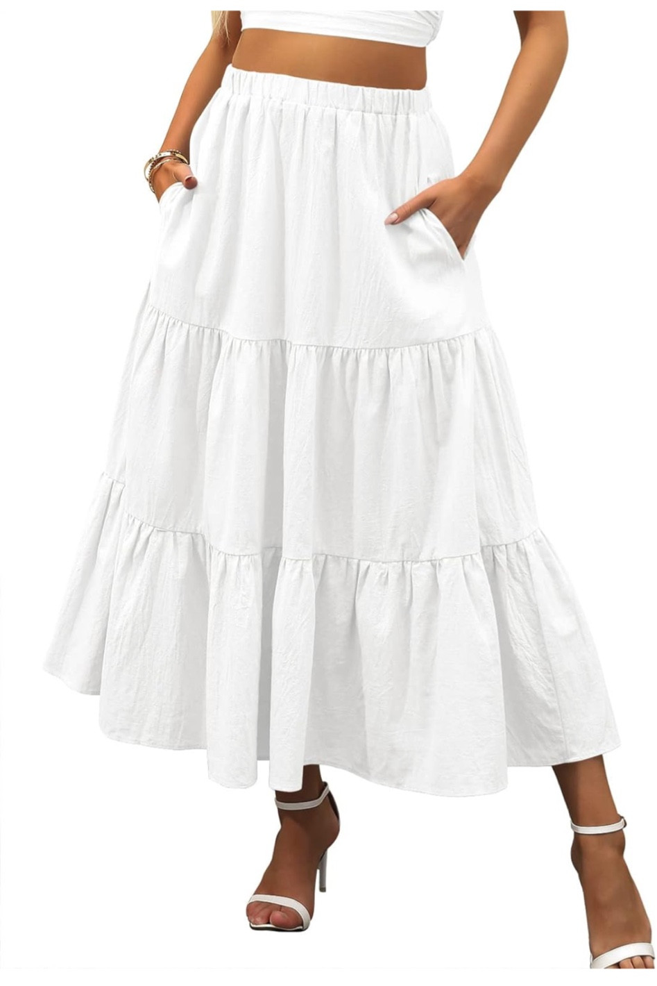 Long flowy white skirt

#LTKStyleTip #LTKFindsUnder50 #LTKSeasonal