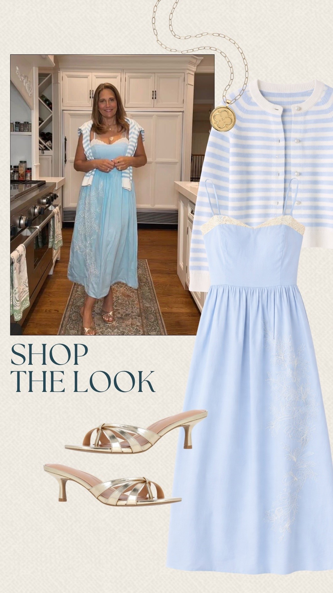 Shop our looks with us! We picked this light blue dress from Target that is great for spring! Paired with simple gold jewelry to put everything together!

#LTKMidsize #LTKOver40 #LTKSeasonal
