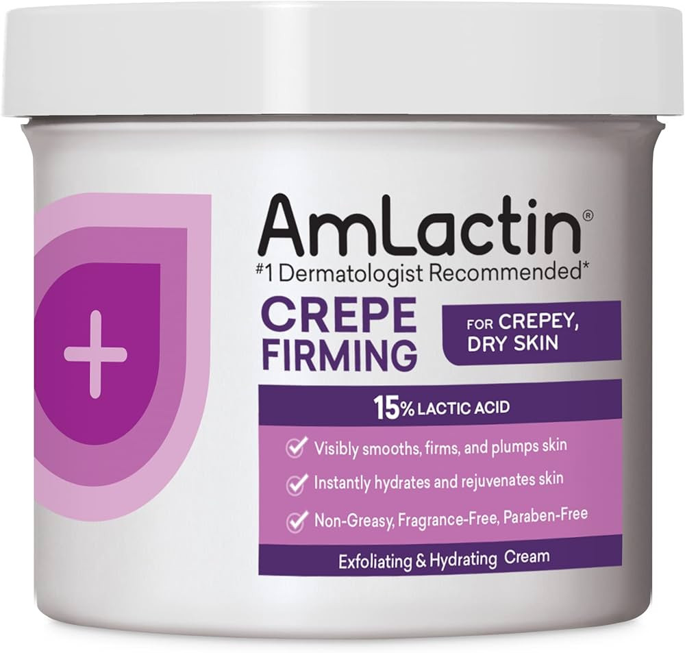 AmLactin Crepe Firming Cream - 12 oz Body Cream with 15% Lactic Acid - Exfoliator and Moisturizer... | Amazon (US)