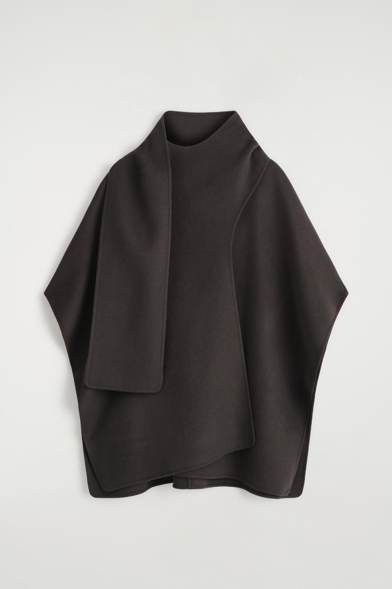 Double-Faced Wool Scarf Cape | COS UK