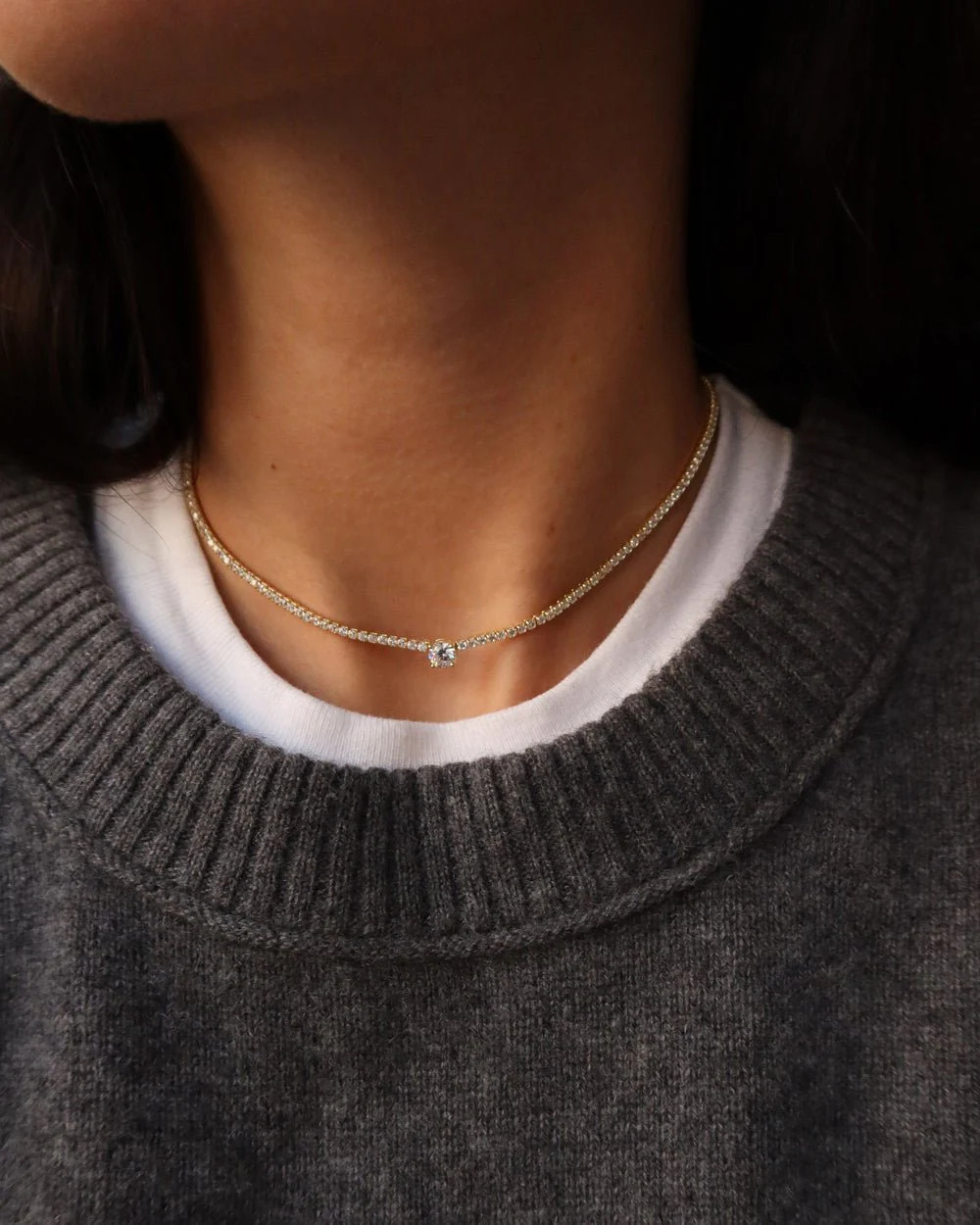 ivy solitaire tennis choker

                      -

                      $95

                ... | Cupcakes and Cashmere