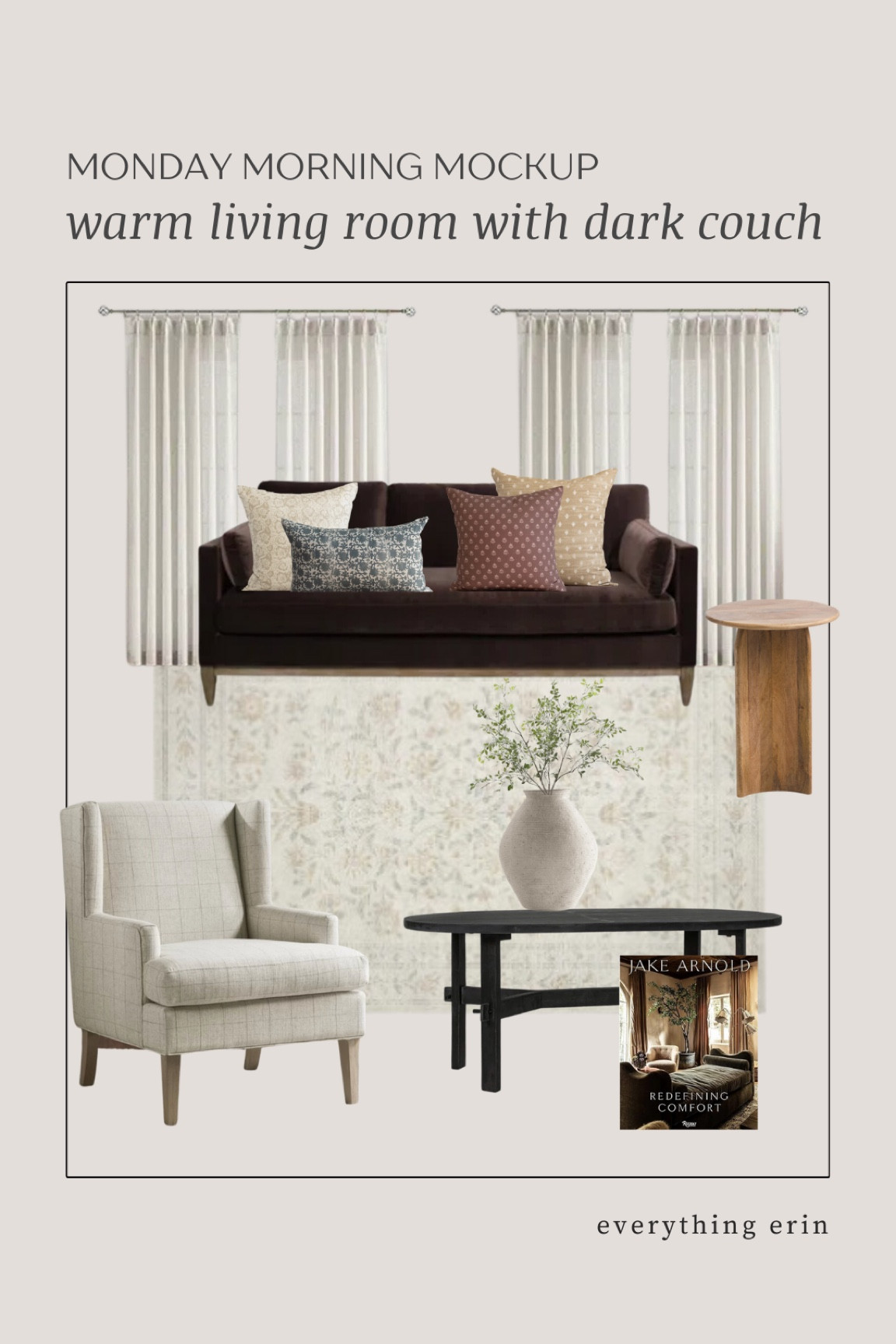 Warm living room inspo dark living room couch 

#LTKSeasonal #LTKfindsunder50 #LTKhome