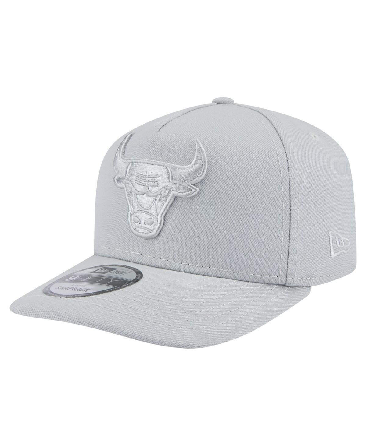 New Era Men's Gray Chicago Bulls Colorpack A-Frame Pinch Front 9FIFTY Snapback Hat - Gray | Macy's