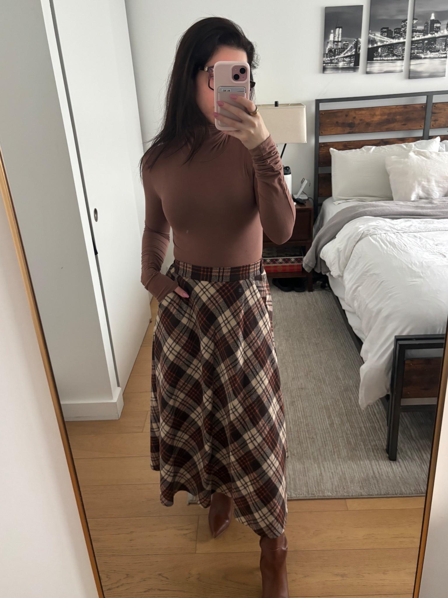 Love love love this turtleneck alone or to layer 

Skirt is no longer on sale 🫠 but tagged similar options 


Winter outfit , skirts , plaid outfit , turtlenecks , layering , brown outfit 

#LTKootd #LTKSeasonal #LTKdayinmylife