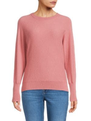 Dolman Sleeve Crewneck 100% Cashmere Sweater | Saks Fifth Avenue OFF 5TH (Pmt risk)