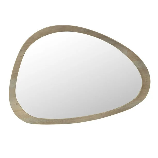 Patton 12x17 Natural Wood Framed Organic Irregular Shaped Wall Accent Mirror | Walmart (US)