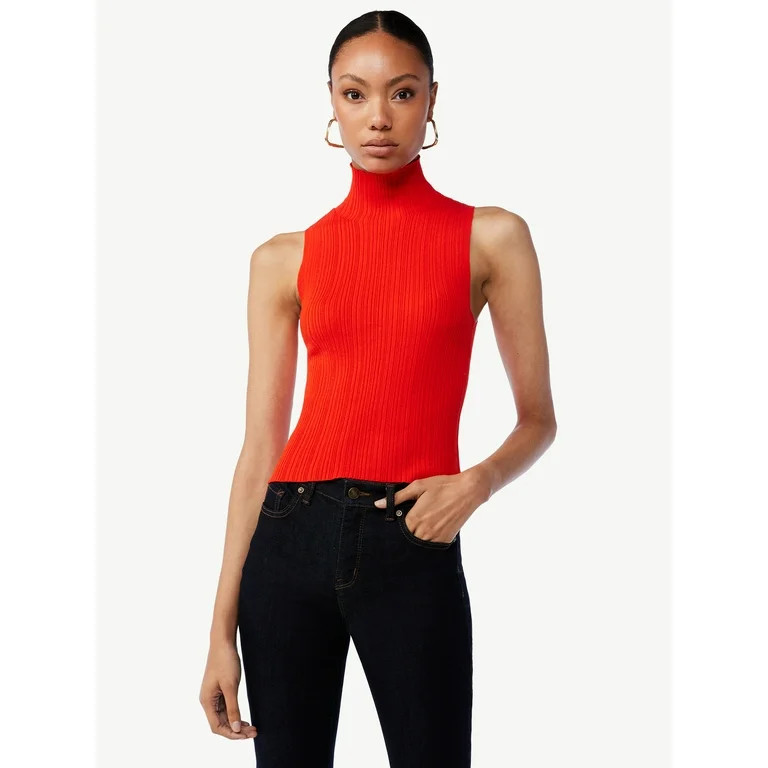 Scoop Women's Sleeveless Knit Turtleneck - Walmart.com | Walmart (US)