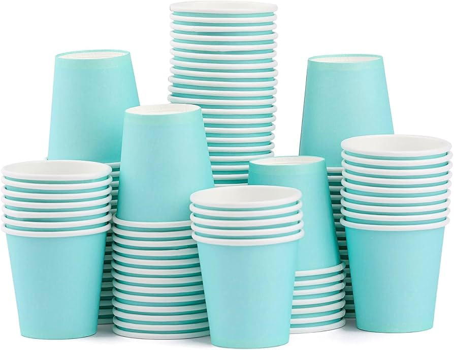100 Pack 3 oz Paper Cups, Bathroom Cups Disposable,Mouthwash Cups Small Snack Cups for Water, Jui... | Amazon (US)