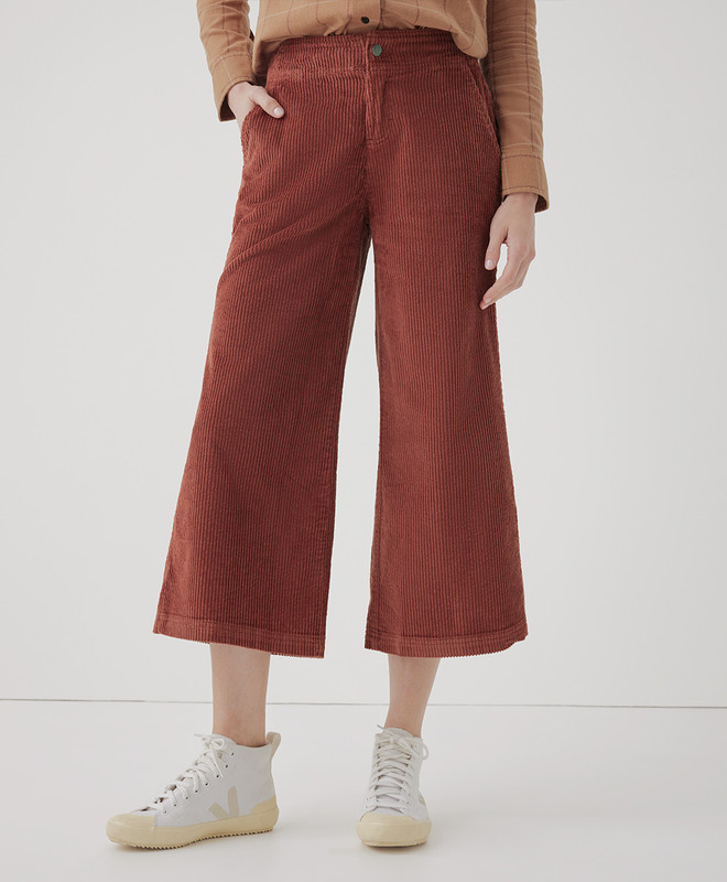 classic corduroy wide leg pant | Pact Apparel