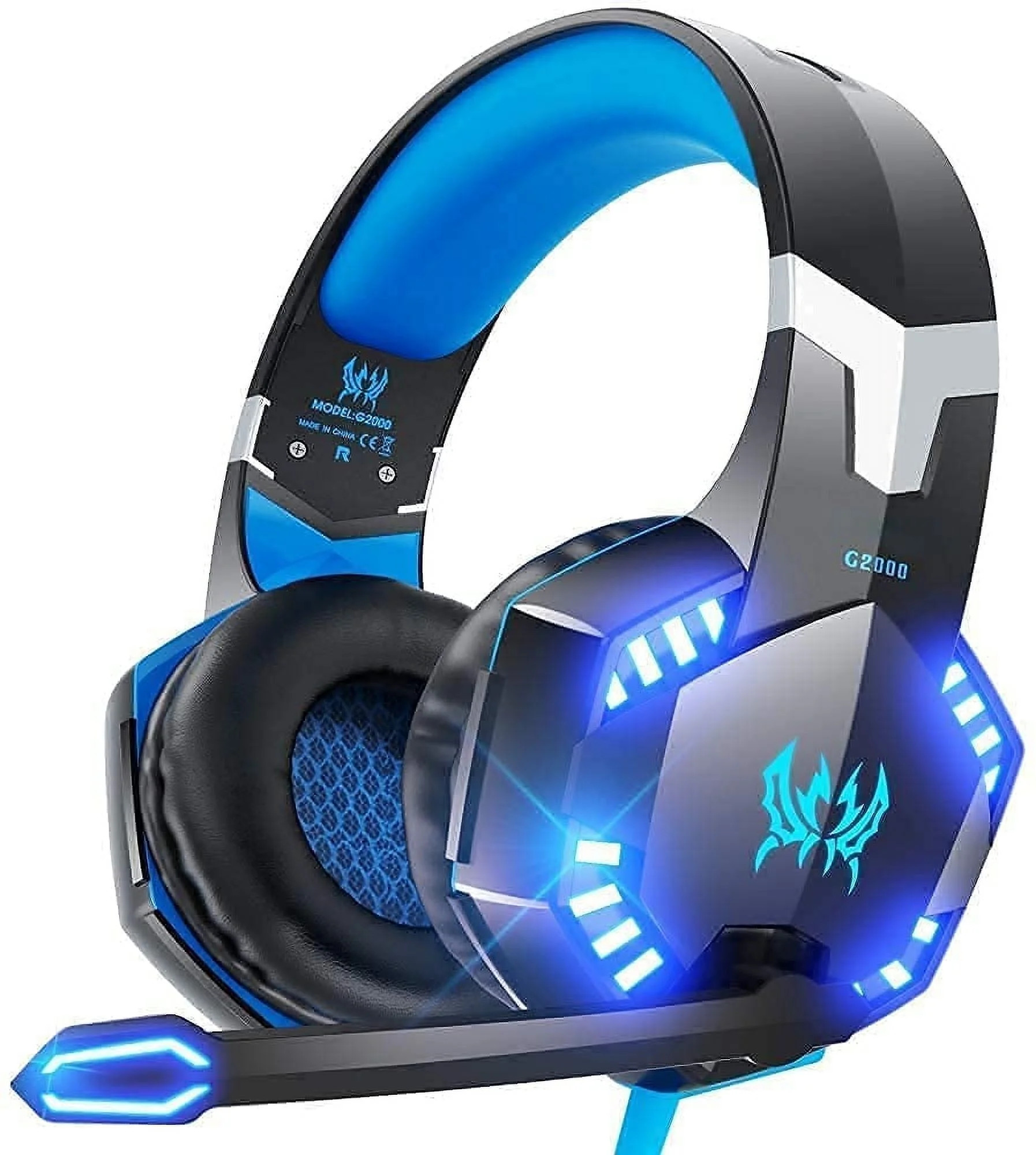 SPBPQY G2000 Gaming Headsets, Noise Cancelling Over-Ear Headset with Mic for PC, PS4, PS5, Xbox, ... | Walmart (US)