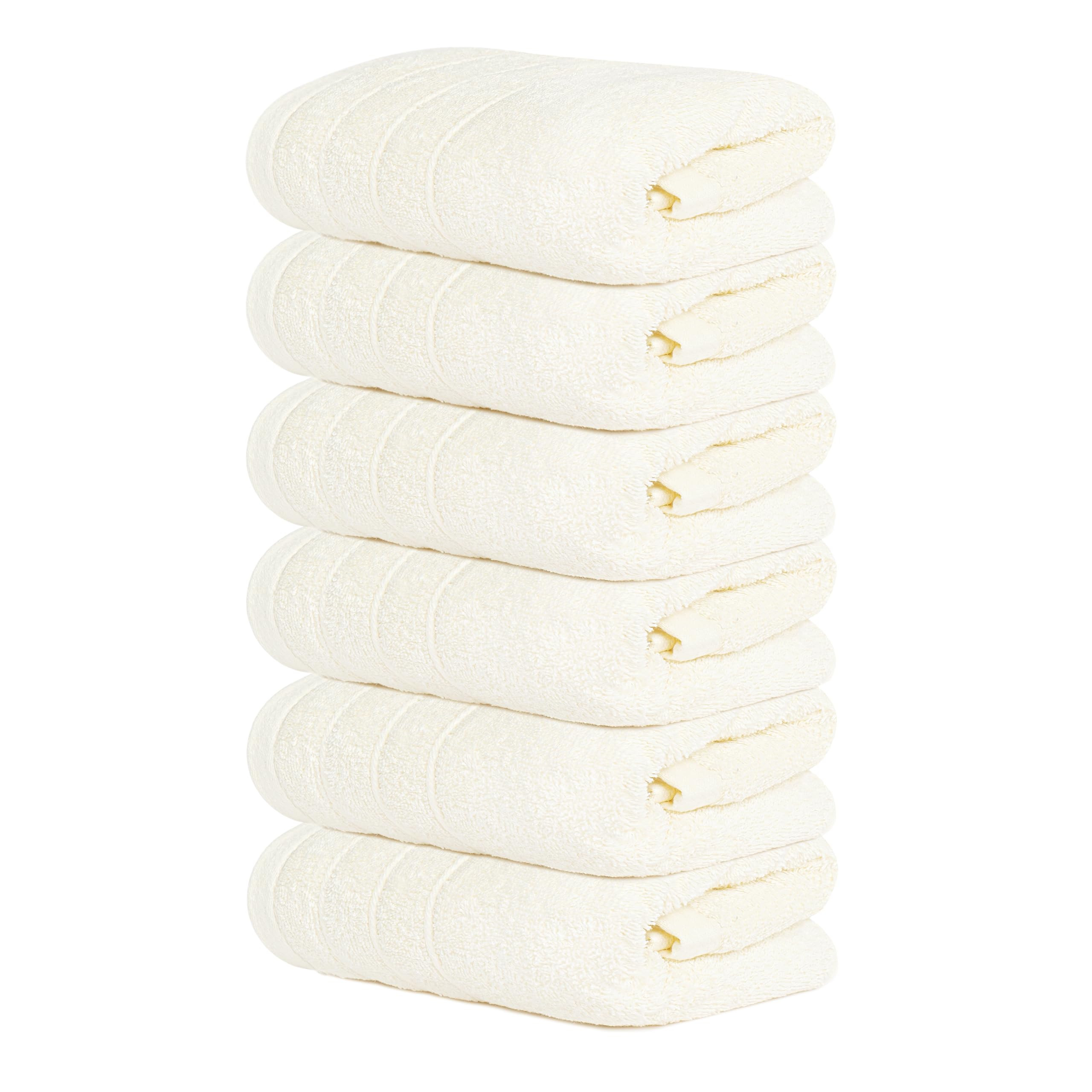 Tens Towels Pack of 6 Hand Towels, 100% Cotton, Lighter Weight, Quick to Dry, 16 x 28 Inches, Sup... | Amazon (US)
