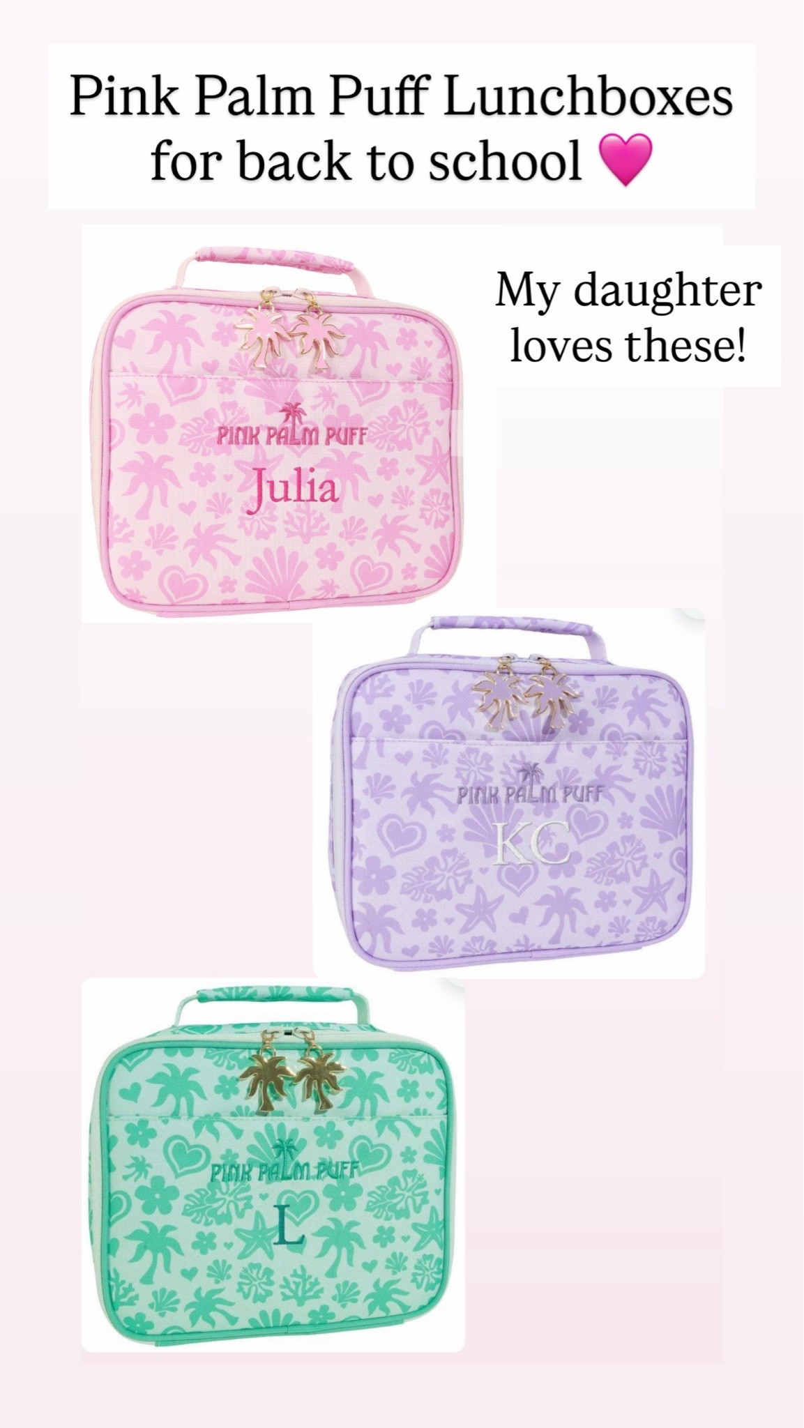 Pink palm puff lunchboxes

#LTKKids