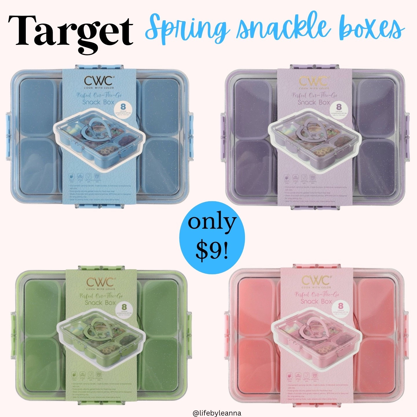 New snackle boxes for spring! Only $9.99!each! 






Target / snack boxes / spring / foodie

#LTKmomlife #LTKfoodie #LTKHome