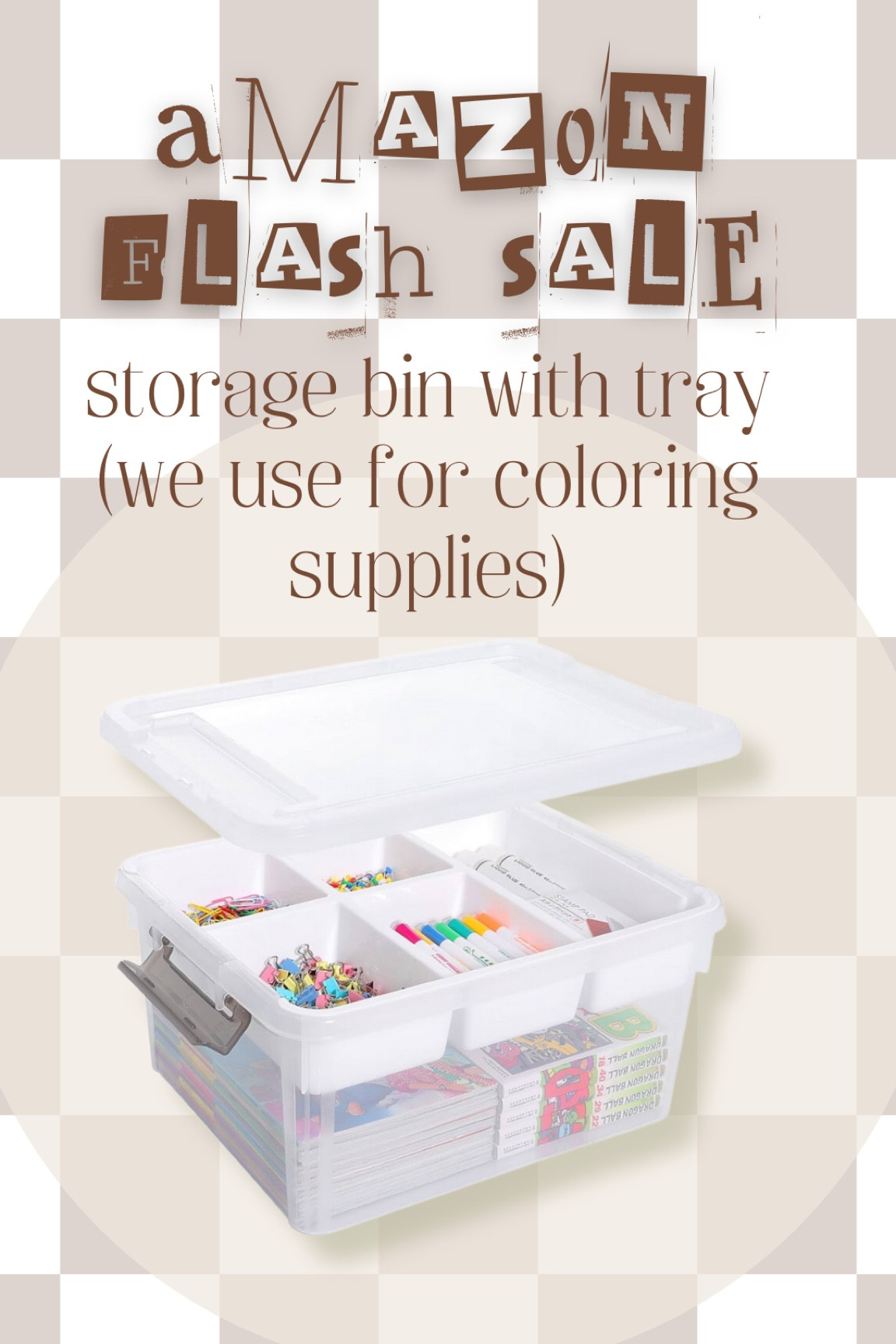 Craft bin with removable tray 

#LTKFallSale #LTKFamily #LTKKids
