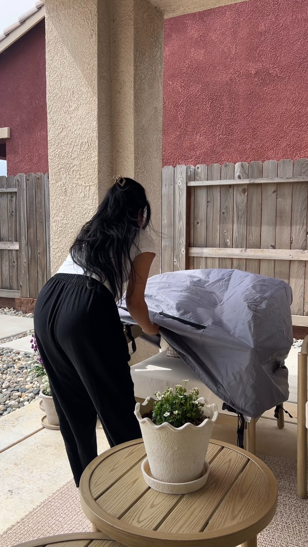 When the forecast calls for Spring rain it’s time to bring back out the patio furniture covers 🌧️

#LTKHome