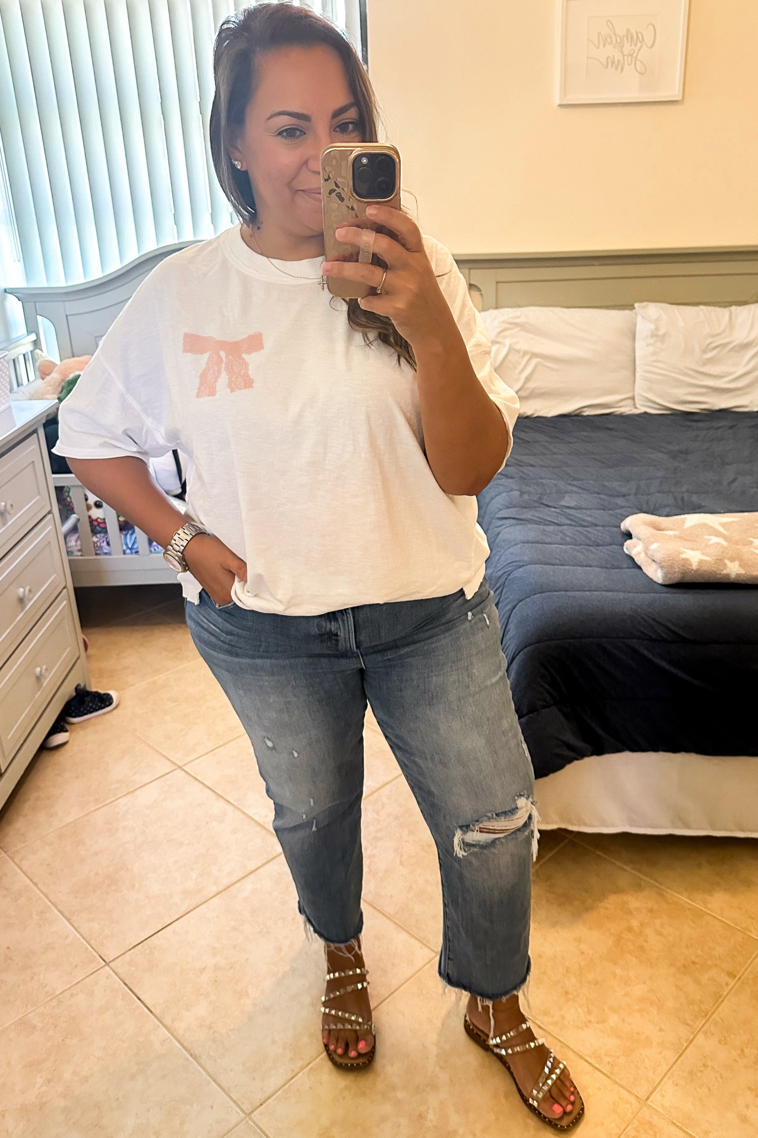 • tee - Aerie (size down)
• jeans - Shop Talulah
• shoes - Steve Madden
• earrings - Nordstrom 

#LTKFindsUnder50 #LTKOver40 #LTKMidsize