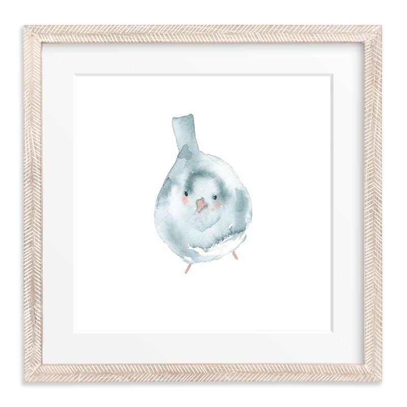 "Blushing Bird 3" - Painting Limited Edition Art Print by Renee Anne. | Minted