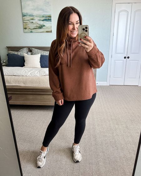 Old Navy Fleece Pullover 

Top tts, L // Leggings tts, L // Sneaker size up 1/2

Fall outfit | fall fashion | curve style | midsize fashion | size large | winter outfits 

#LTKstyletip #LTKcurves #LTKSeasonal