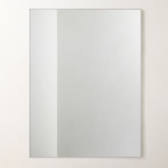 Infinity Rectangular Silver Wall Mirror 36"x48 | CB2