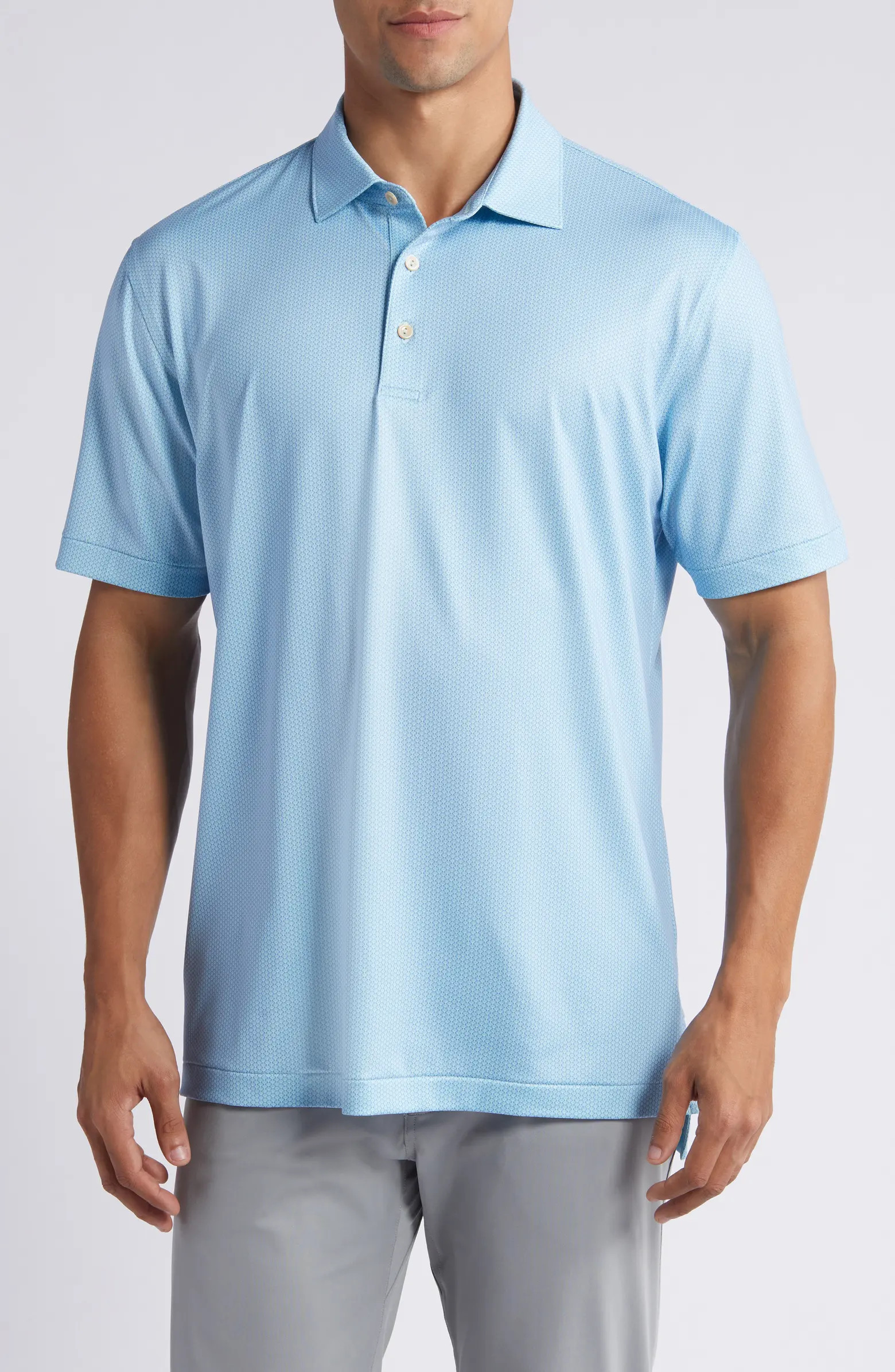 Peter Millar Jackson Micropattern Performance Golf Polo | Nordstrom | Nordstrom