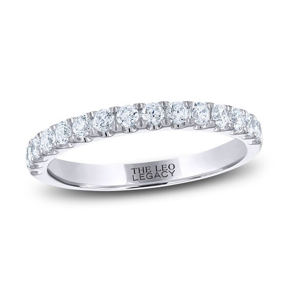 THE LEO Legacy Lab-Created Diamond Wedding Band 1/2 ct tw 14K White Gold | Kay Jewelers