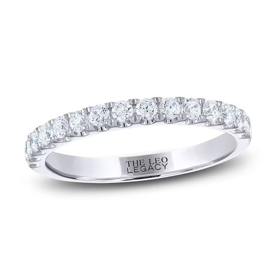 THE LEO Legacy Lab-Created Diamond Wedding Band 1/2 ct tw 14K White Gold | Kay Jewelers