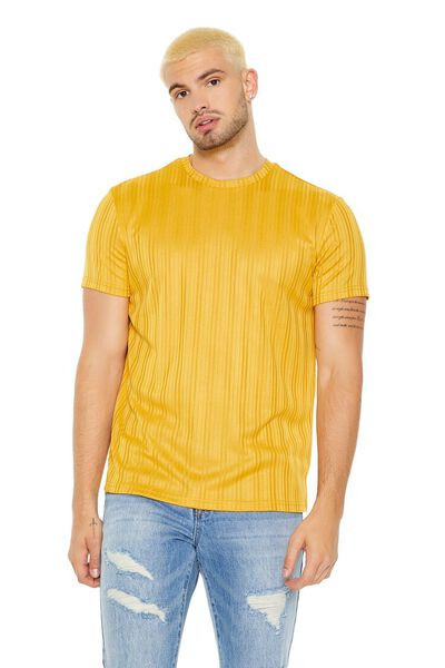 Textured Short-Sleeve Crew Tee | Forever 21