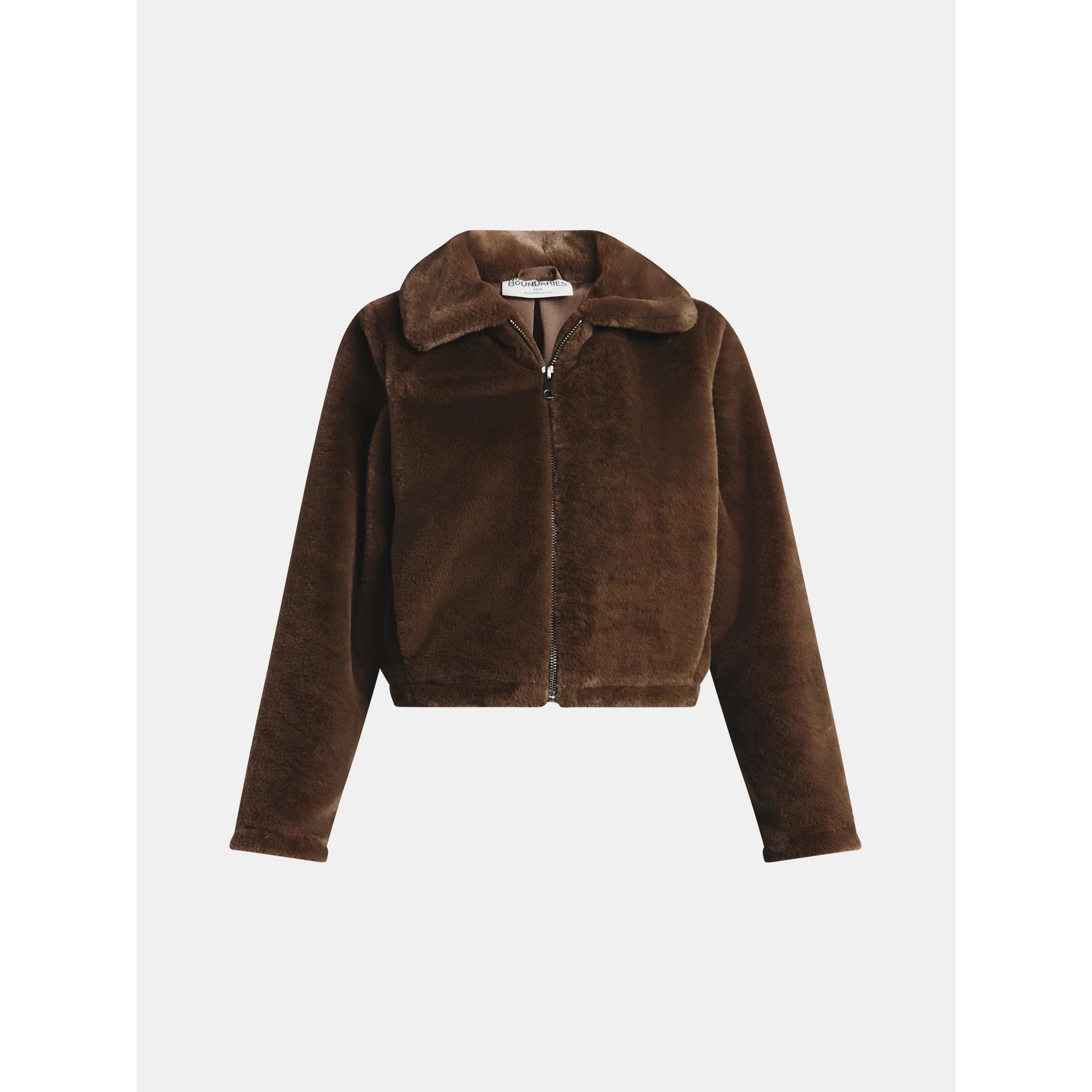 No Boundaries Faux Fur Jacket, Women's | Walmart (US)