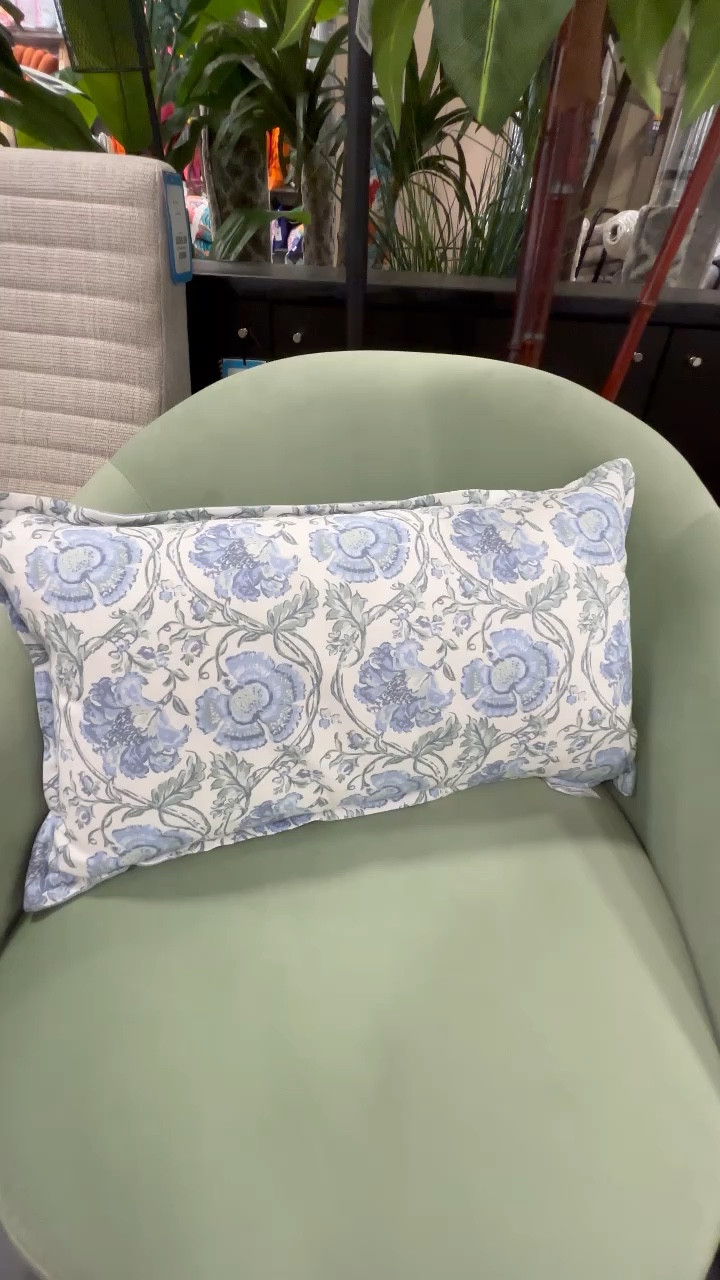 This blue and green pillow is online now 
Grandmillienal 
Coastal style 


#LTKhome #LTKstyletip