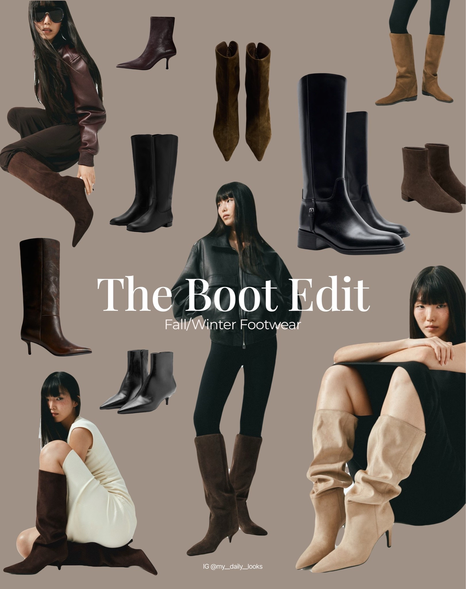 The Boot Edit 🖤

Tags: leather boots, pre-fall, early fall, easy styling, fall outfits women, chic & basic outfit, Parisian look, capsule wardrobe, office look, brunch style, high street, Healed leather boots, suede ankle boots, leather riding boot, flat boots, autumn winter footwear.

#LTKautumn #LTKshoes #LTKstyletip