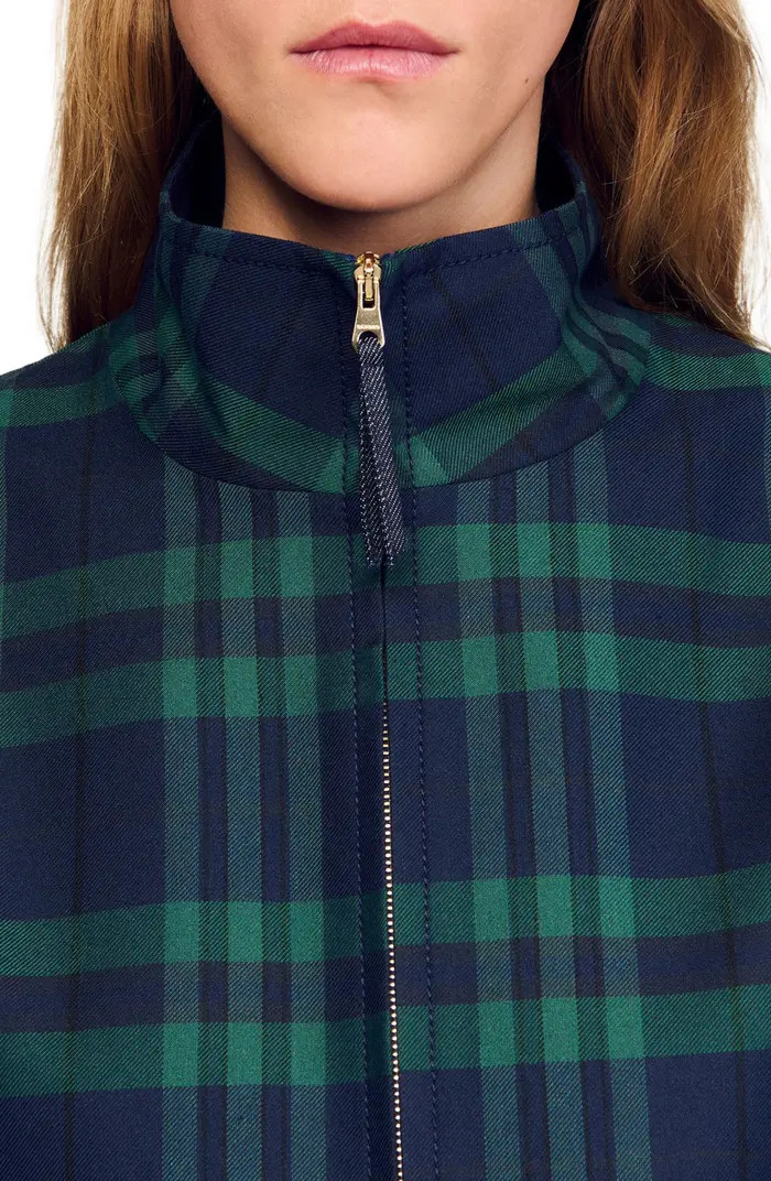 SANDRO Checked jacket | Nordstrom | Nordstrom