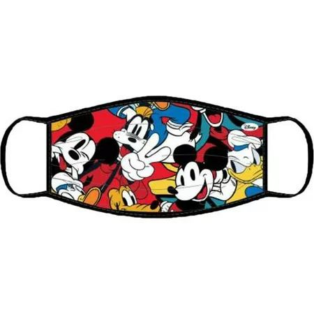 Disney Youth Face Covering Mask All Over Print Mickey Goofy Donald Pluto | Walmart (US)
