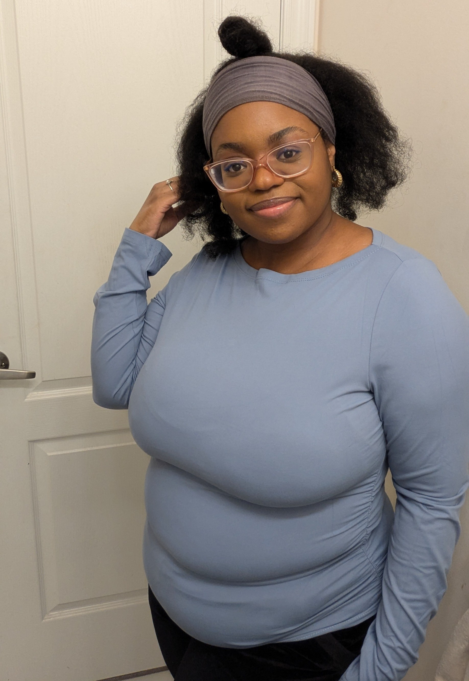 Very comfy, double lined long sleeve top. The wide neck is super cute too! 

#LTKcurves #LTKstyletip #LTKcanada