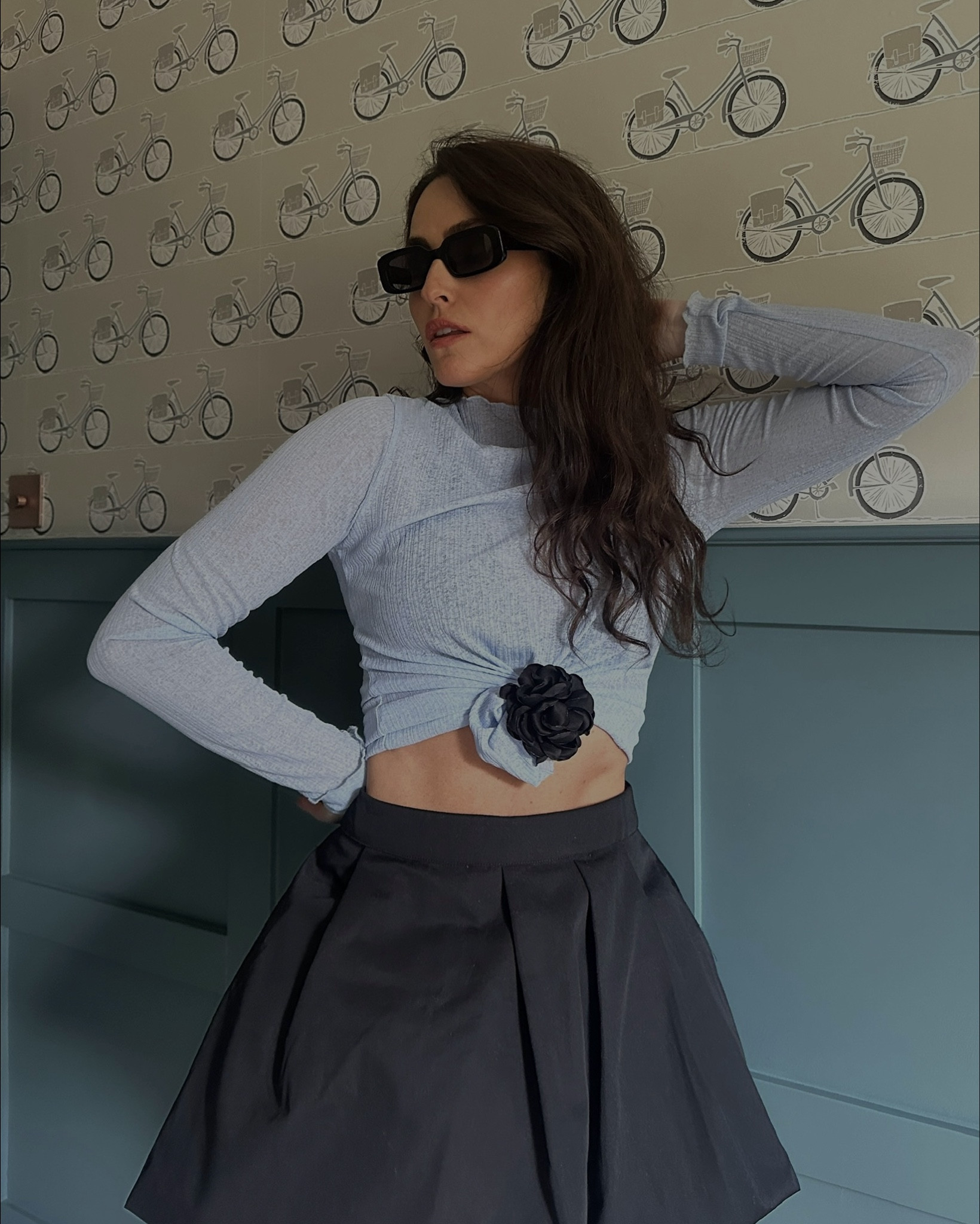 Occasion wear, occasion dress, mini skirt, midi skirt, balloon skirt, prada heels, designer heels, prada slingbacks, blue mesh top, chic outfit

#LTKuk #LTKstyletip
