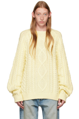 Yellow Raglan Sweater | SSENSE