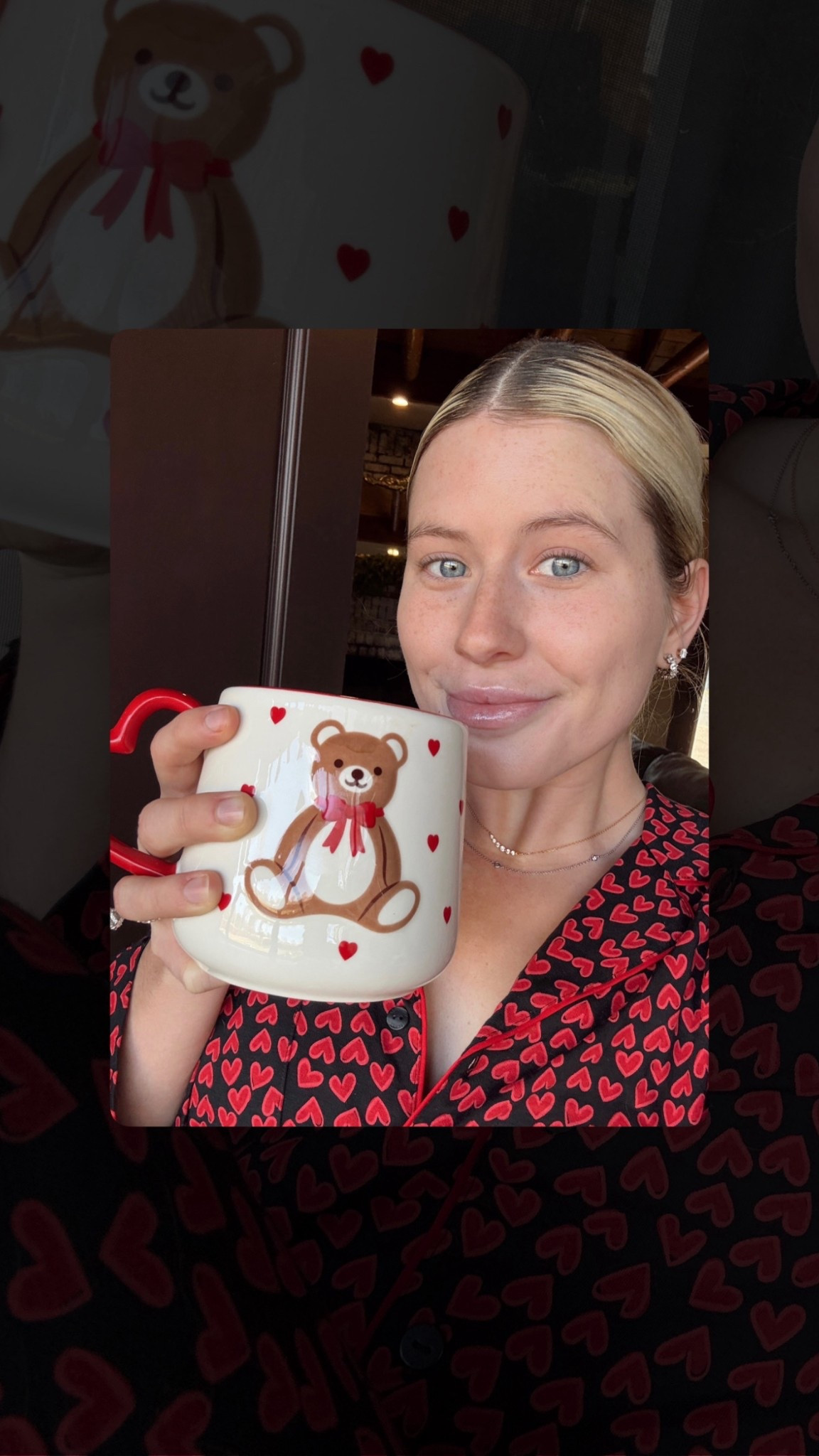 I’m obsessed with @victoriassecret Valentines collection!!! 💌 & the cutest bear mug from @tjmaxx ❤️🧸 

#LTKBeauty #LTKValentine #LTKmorningroutine