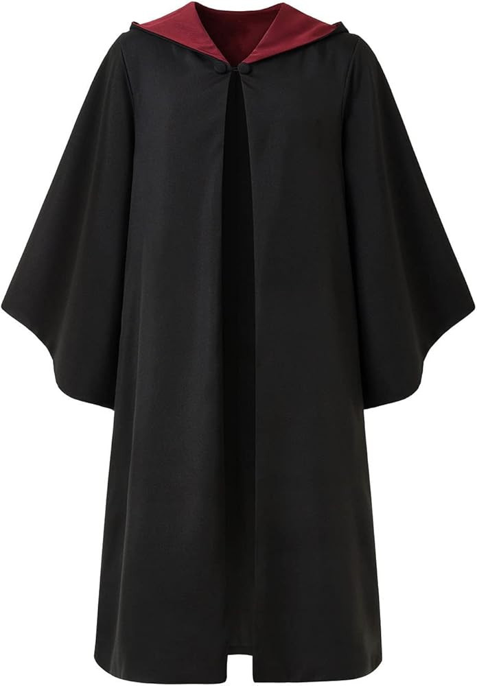 Magician Themed Hooded Cloak Adult Teens, Black Wizard Robes for Men Women,Halloween Movie Role P... | Amazon (US)