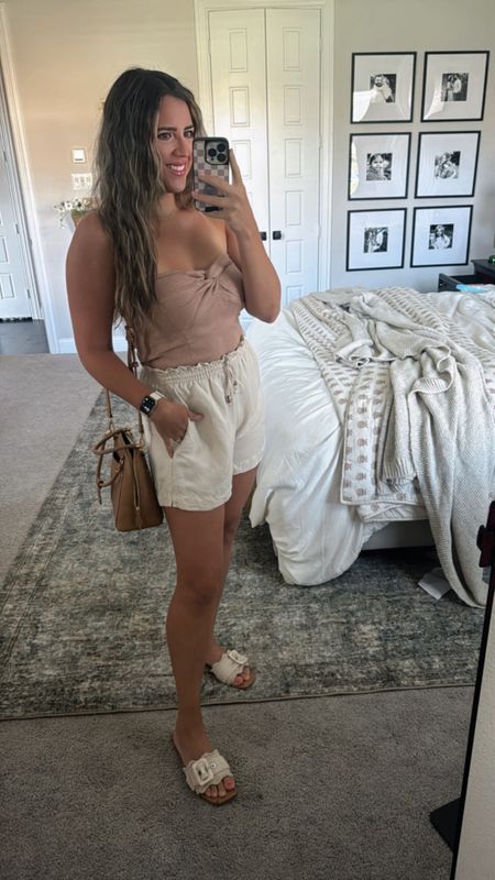 Ootd, Amazon fashion, strapless top, linen pull on shorts? H&M finds, summer outfit, casual outfit inspo 

#LTKSummerSales #LTKStyleTip #LTKFindsUnder50
