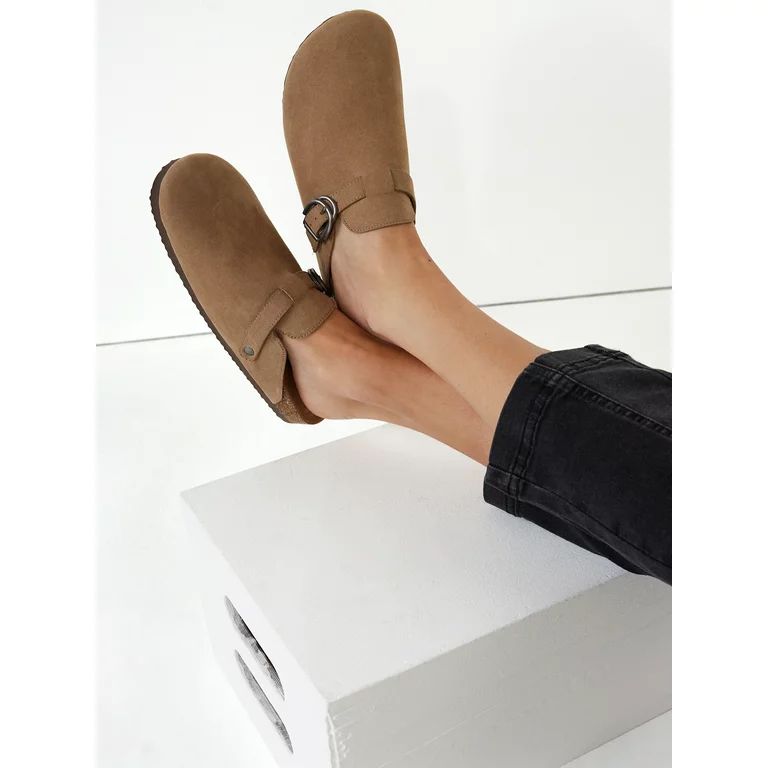 Time and Tru Women's Buckle Slip on Casual Clogs | Walmart (US)