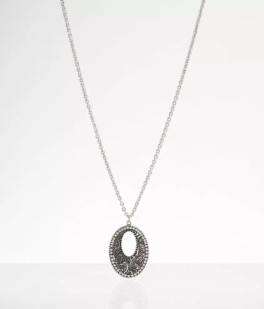 Floral Embossed Necklace | Buckle