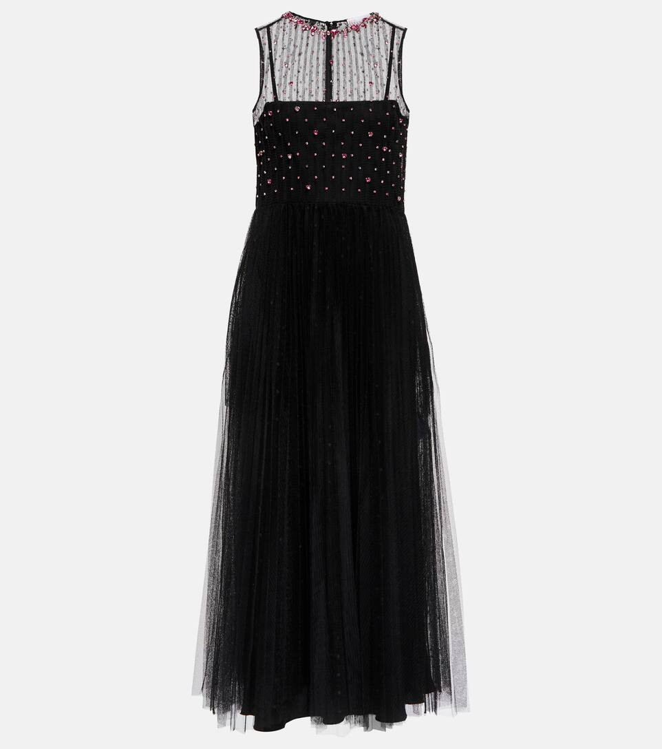 Point d'esprit tulle midi dress | Mytheresa (US/CA)