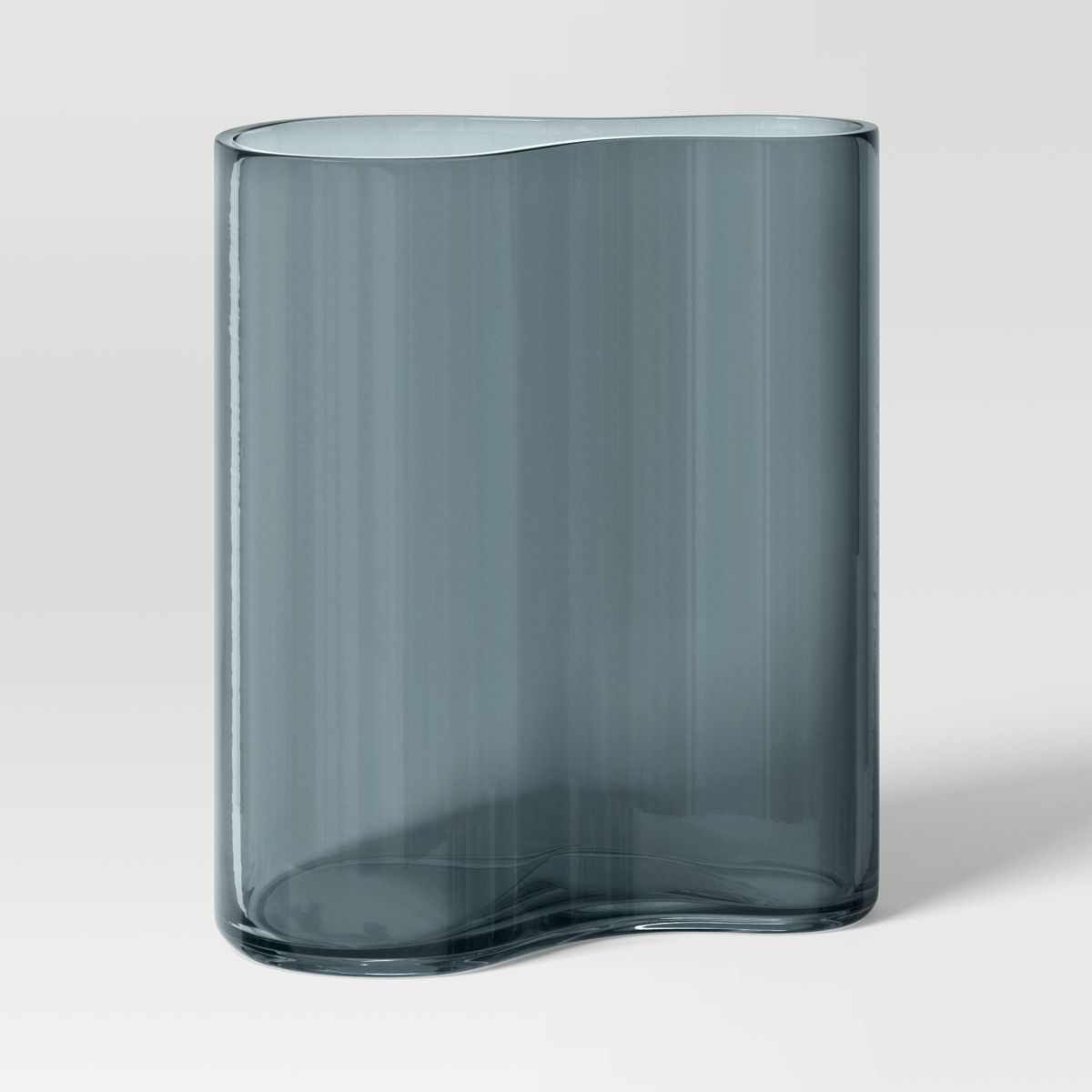 Medium Shaped Glass Vase Blue - Threshold™ | Target