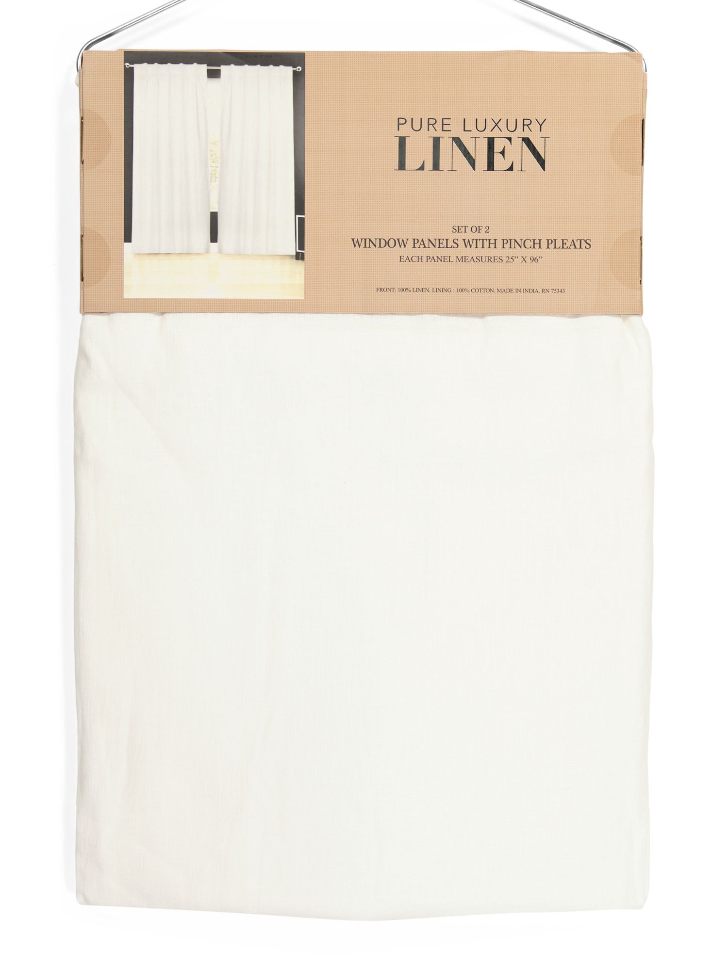 50x96 Set Of 2 Belgian Linen Lined Curtains | Home Essentials | Marshalls | Marshalls