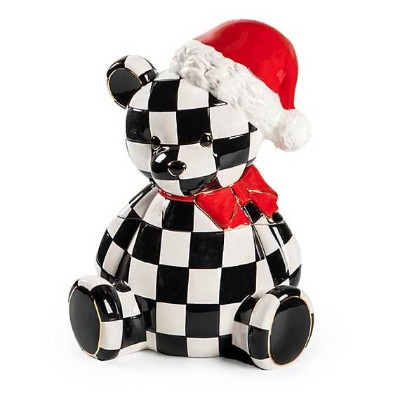 Courtly Santa Bear Cookie Jar | MacKenzie-Childs